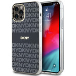 DKNY PC/TPU Repeat Pattern Tonal Stripe Magsafe Case for iPhone 12/12 Pro Black - (DKHMP12MHRHSEK)