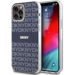 DKNY PC/TPU Repeat Pattern Tonal Stripe Magsafe Case for iPhone 12/12 Pro Blue - (DKHMP12MHRHSEB)