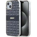DKNY PC/TPU Repeat Pattern Tonal Stripe Magsafe Case for iPhone 13 Black - (DKHMP13MHRHSEK)