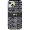 DKNY PC/TPU Repeat Pattern Tonal Stripe Magsafe Case for iPhone 13 Black - (DKHMP13MHRHSEK)