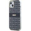 DKNY PC/TPU Repeat Pattern Tonal Stripe Magsafe Case for iPhone 13 Black - (DKHMP13MHRHSEK)