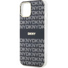 DKNY PC/TPU Repeat Pattern Tonal Stripe Magsafe Case for iPhone 13 Black - (DKHMP13MHRHSEK)