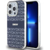 DKNY PC/TPU Repeat Pattern Tonal Stripe Magsafe Case for iPhone 13 Pro Blue - (DKHMP13LHRHSEB)