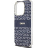 DKNY PC/TPU Repeat Pattern Tonal Stripe Magsafe Case for iPhone 13 Pro Blue - (DKHMP13LHRHSEB)