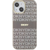 DKNY PC/TPU Repeat Pattern Tonal Stripe Magsafe Case for iPhone 14 Beige - (DKHMP14SHRHSEE)