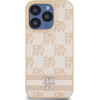 DKNY PU Leather Checkered Pattern and Stripe Case for iPhone 13 Pro Max Pink - (DKHCP13XPCPTSSP)