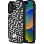 DKNY PU Leather Crosswalk Pattern Magsafe Case for iPhone 16 Ivory - (DKHMP16SPGCWPKE)