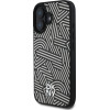 DKNY PU Leather Crosswalk Pattern Magsafe Case for iPhone 16 Ivory - (DKHMP16SPGCWPKE)