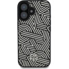 DKNY PU Leather Crosswalk Pattern Magsafe Case for iPhone 16 Ivory - (DKHMP16SPGCWPKE)