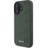DKNY PU Leather Grid Pattern Magsafe Case for iPhone 16 Green - (DKHMP16SPSGPHMN)