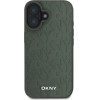 DKNY PU Leather Grid Pattern Magsafe Case for iPhone 16 Green - (DKHMP16SPSGPHMN)