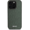 DKNY PU Leather Grid Pattern Magsafe Case for iPhone 16 Pro Green - (DKHMP16LPSGPHMN)