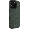 DKNY PU Leather Grid Pattern Magsafe Case for iPhone 16 Pro Green - (DKHMP16LPSGPHMN)