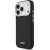 DKNY PU Leather Metal Logo Wrist Chain MagSafe Case for iPhone 17 Pro Black - (DKHMP17LPDHWSK)