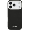DKNY PU Leather Metal Logo Wrist Chain MagSafe Case for iPhone 17 Pro Black - (DKHMP17LPDHWSK)