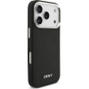 DKNY PU Leather Metal Logo Wrist Chain MagSafe Case for iPhone 17 Pro Black - (DKHMP17LPDHWSK)