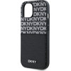 DKNY PU Leather Repeat Pattern Card Pocket Case for iPhone 15 Black - (DKHCP15SPCRTHLK)