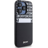 DKNY PU Leather Repeat Pattern Card Pocket Case for iPhone 15 Pro Black - (DKHCP15LPCRTHLK)