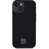 DKNY PU Leather Stack Logo Magsafe Case for iPhone 15 Black - (DKHMP15SPSMCSLK)