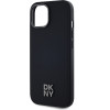 DKNY PU Leather Stack Logo Magsafe Case for iPhone 15 Black - (DKHMP15SPSMCSLK)