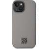 DKNY PU Leather Stack Logo Magsafe Case for iPhone 15 Grey - (DKHMP15SPSMCSLE)