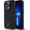 DKNY PU Leather Stack Logo Magsafe Case for iPhone 15 Pro Max Black - (DKHMP15XPSMCSLK)