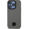 DKNY PU Leather Stack Logo Magsafe Case for iPhone 15 Pro Max Grey - (DKHMP15XPSMCSLE)