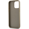 DKNY PU Leather Stack Logo Wrist Strap Case for iPhone 14 Pro Max Beige - (DKHCP14XPBSWSE)