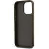 DKNY PU Leather Stack Logo Wrist Strap Case for iPhone 15 Pro Max Brown - (DKHCP15XPBSWSA)