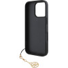 GUESS 4G Charm Case for iPhone 16 Pro Max Tone on Tone Grey - (GUHCP16XGF4GCK)