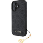 GUESS 4G Charm Case for iPhone 16 Tone on Tone Grey - (GUHCP16SGF4GCK)