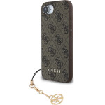 GUESS 4G Charm Case for iPhone 16e Tone on Tone Brown - (GUHCPSE4GF4GCW)