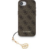 GUESS 4G Charm Case for iPhone 16e Tone on Tone Brown - (GUHCPSE4GF4GCW)