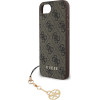 GUESS 4G Charm Case for iPhone 16e Tone on Tone Brown - (GUHCPSE4GF4GCW)