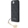 GUESS 4G Charm Case for iPhone 16e Tone on Tone Grey - (GUHCPSE4GF4GCK)