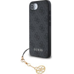 GUESS 4G Charm Case for iPhone 16e Tone on Tone Grey - (GUHCPSE4GF4GCK)