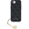 GUESS 4G Charm Case for iPhone 16e Tone on Tone Grey - (GUHCPSE4GF4GCK)