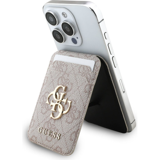 GUESS 4G Metal Logo MagSafe Cardslot Stand Pink - (GUWMSHG4BLP)