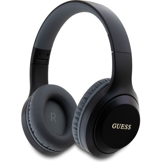GUESS Classic Silver Logo Wireless Headphone Black - (GUBHV21SFGSK)