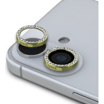GUESS Fixed Glitter Protective Lens for iPhone 16/16 Plus Gold - (GUCL162SGGD)