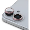 GUESS Fixed Glitter Protective Lens for iPhone 16/16 Plus Pink - (GUCL162SGGP)