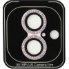 GUESS Fixed Glitter Protective Lens for iPhone 16/16 Plus Pink - (GUCL162SGGP)