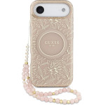 GUESS IML Flowers Allover Strap MagSafe Case for iPhone Air Pink - (GUHMP17MHCPOFPP)