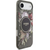 GUESS IML Flowers Strap MagSafe Case for iPhone Air Black - (GUHMP17MHFWBRCESK)