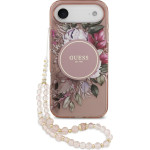 GUESS IML Flowers Strap MagSafe Case for iPhone Air Pink - (GUHMP17MHFWBRCESP)