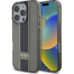 GUESS IML Middle 4G Stripe Case for iPhone 16 Pro Black - (GUHCP16LHS4PPK)