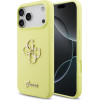 GUESS Liquid Silicone 4G Metal Logo Case for iPhone 17 Pro Max Yellow - (GUHCP17XSC4GLMY)