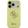 GUESS Liquid Silicone 4G Metal Logo Case for iPhone 17 Pro Yellow - (GUHCP17LSC4GLMY)