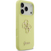GUESS Liquid Silicone 4G Metal Logo Case for iPhone 17 Pro Yellow - (GUHCP17LSC4GLMY)