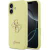 GUESS Liquid Silicone 4G Metal Logo Case for iPhone 17 Yellow - (GUHCP17SSC4GLMY)